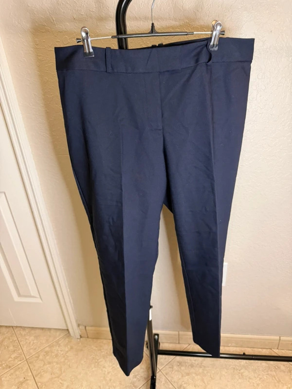 Liz Claiborne Career "Emma Classic" Navy Blue Dress Pants - Size 12